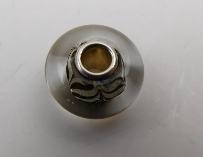 Authentic Trollbeads Roots of Wisdom Glass Bead Charm .925 LAA