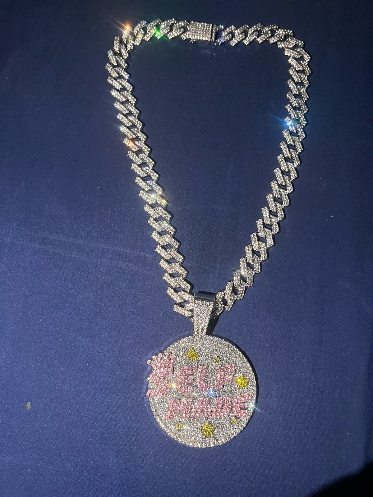 20 inch moissanite chain + Custome made mossianite pendant