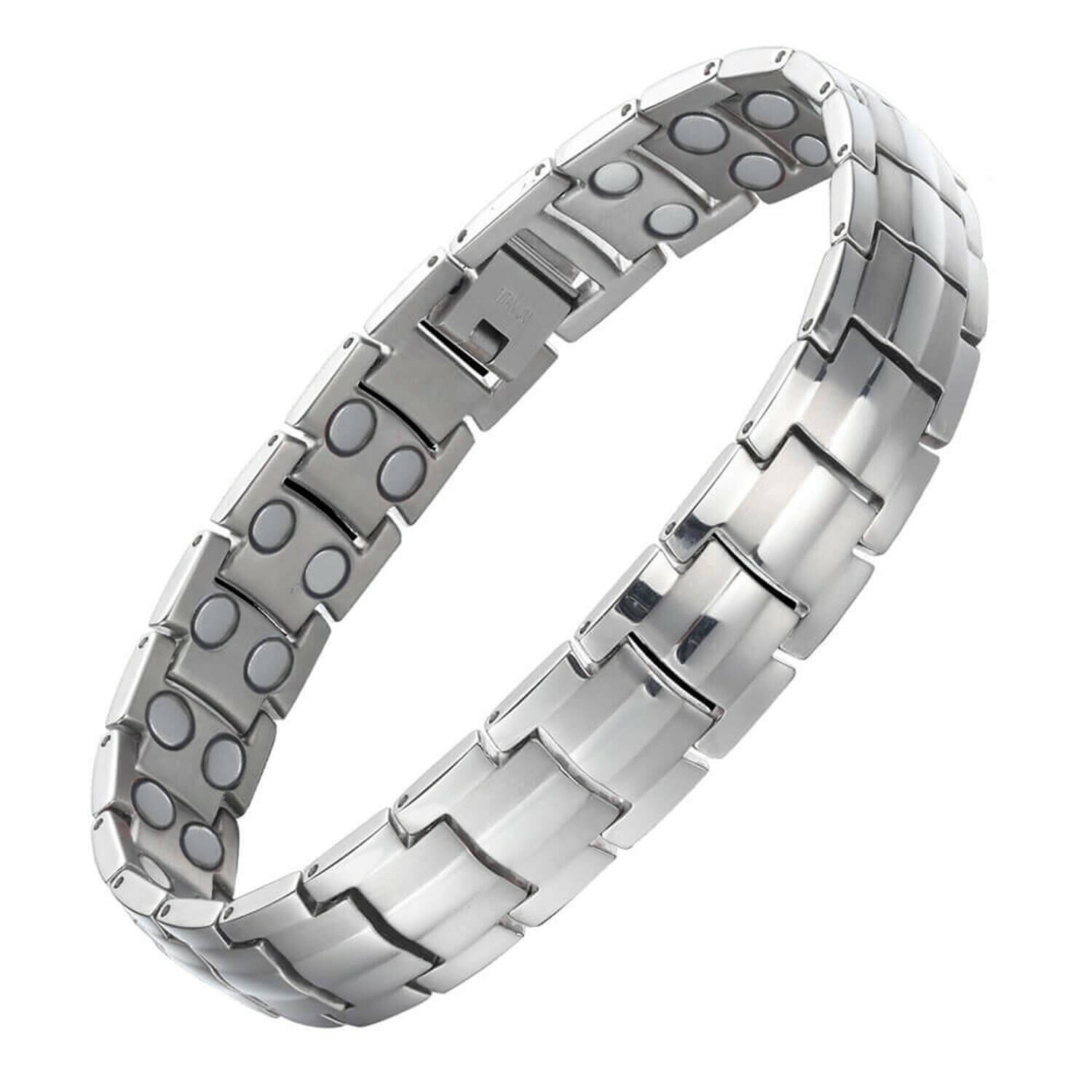 Gorgeous Titanium Magnetic Bracelet 4 Men Energy Power Stress Balance Arthritis