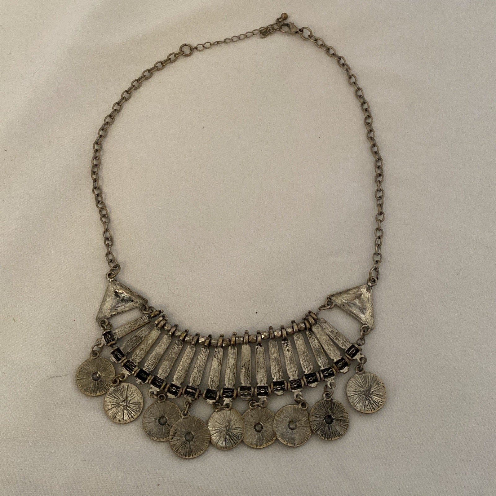 Bib Collar Statement Necklace Egyptian Style Vintage Women Jewelry (BOX 12)