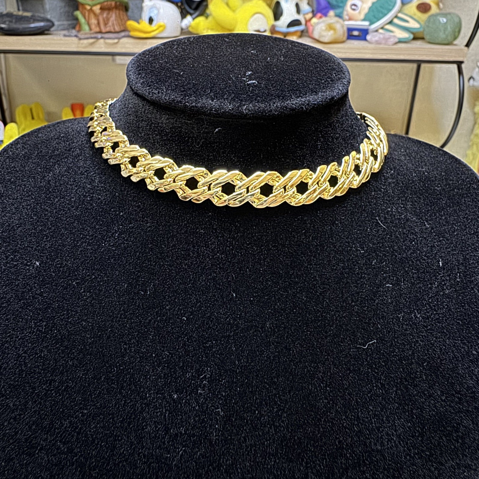 Anklet Bismark Chain Link 14K Gold Filled, 11.5inch, 7.8mm, W/Extender