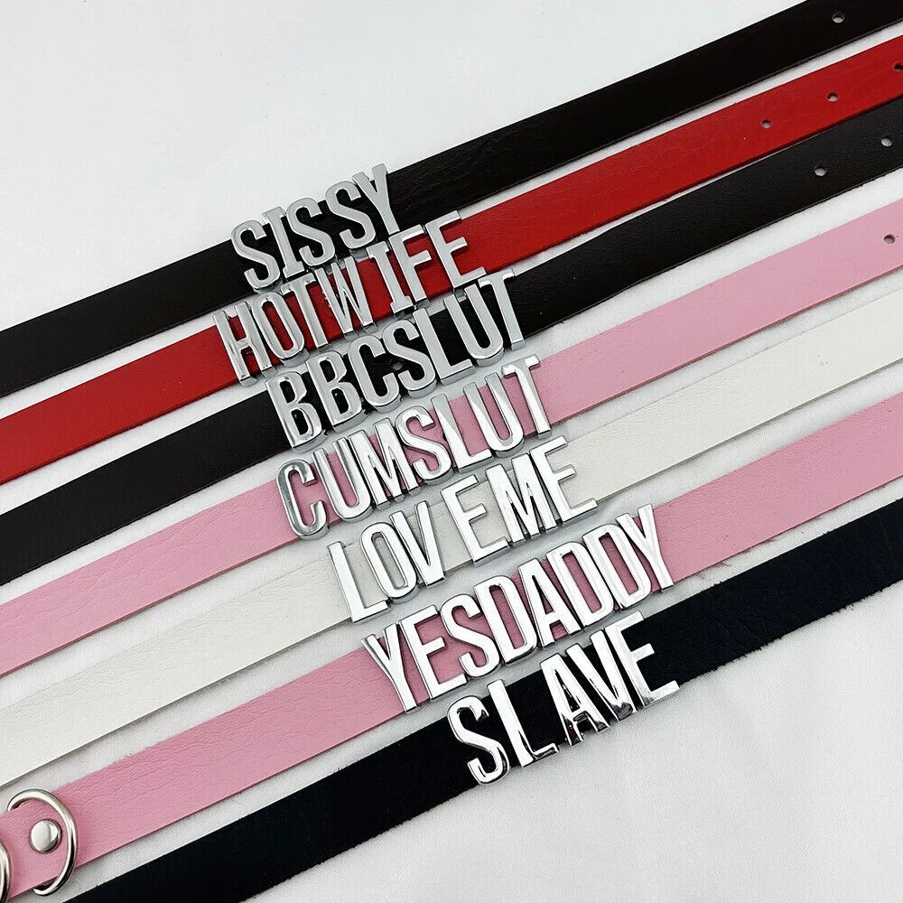 Customized Bdsm Slave Daddy Collar Punk Goth Chocker Necklace Cosplay Choker Z3