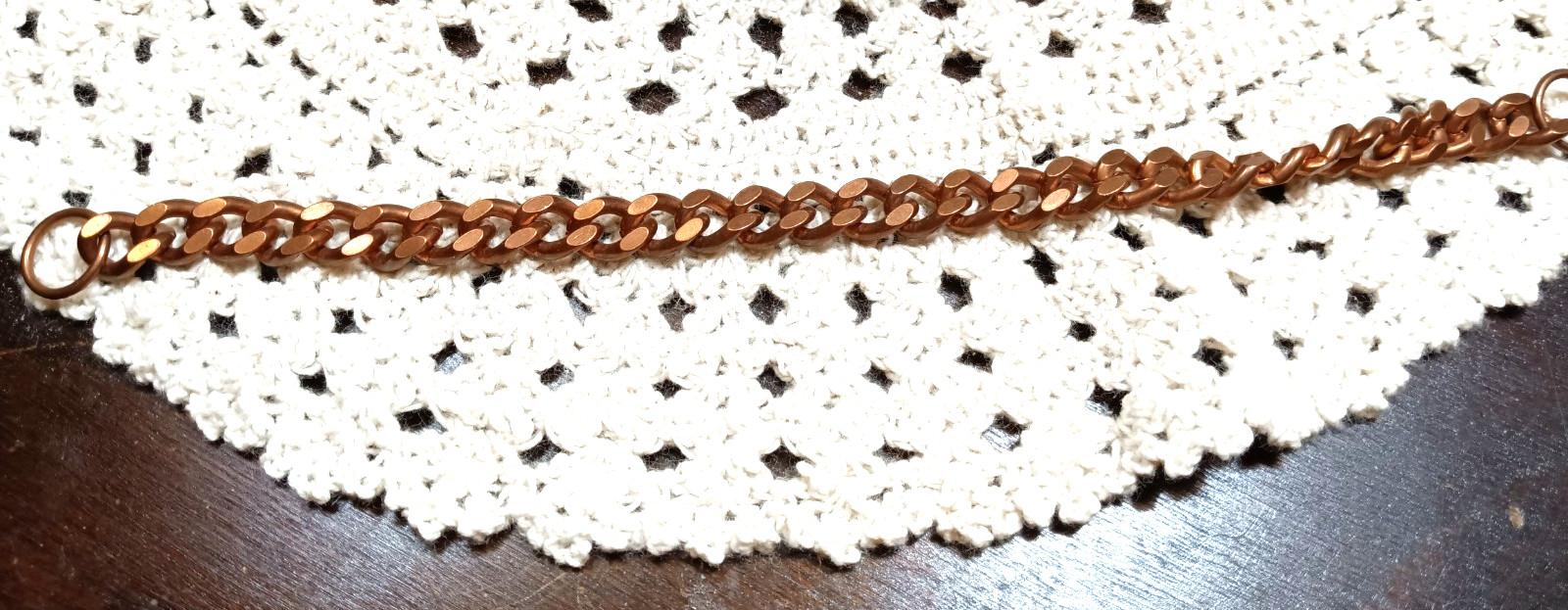 Copper Curb Link Chain 7″ 20 Grams