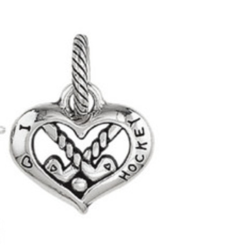 Brighton I Love Hockey Sports Charm NWOT
