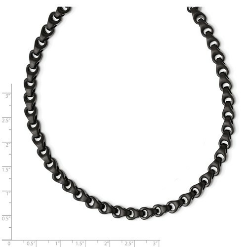 *BRAND NEW* Chisel Stainless Steel Brushed Black IP-Plated Necklace SRN1457-24