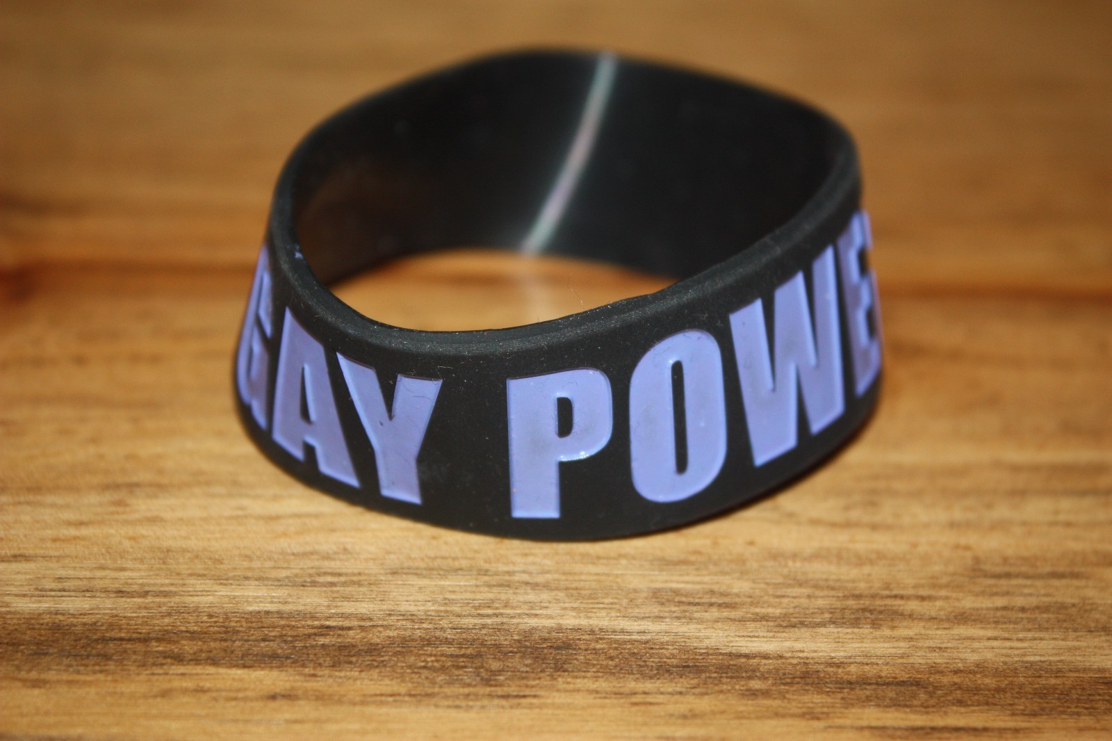 Gay Power Jeffree Star Pride Wristband Black and Purple LGBTQ+