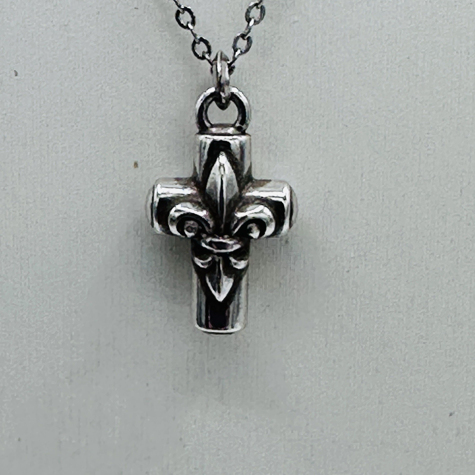 Brighton Royal Cross Petite Pendant Necklace Silver Tone Adjustable 16