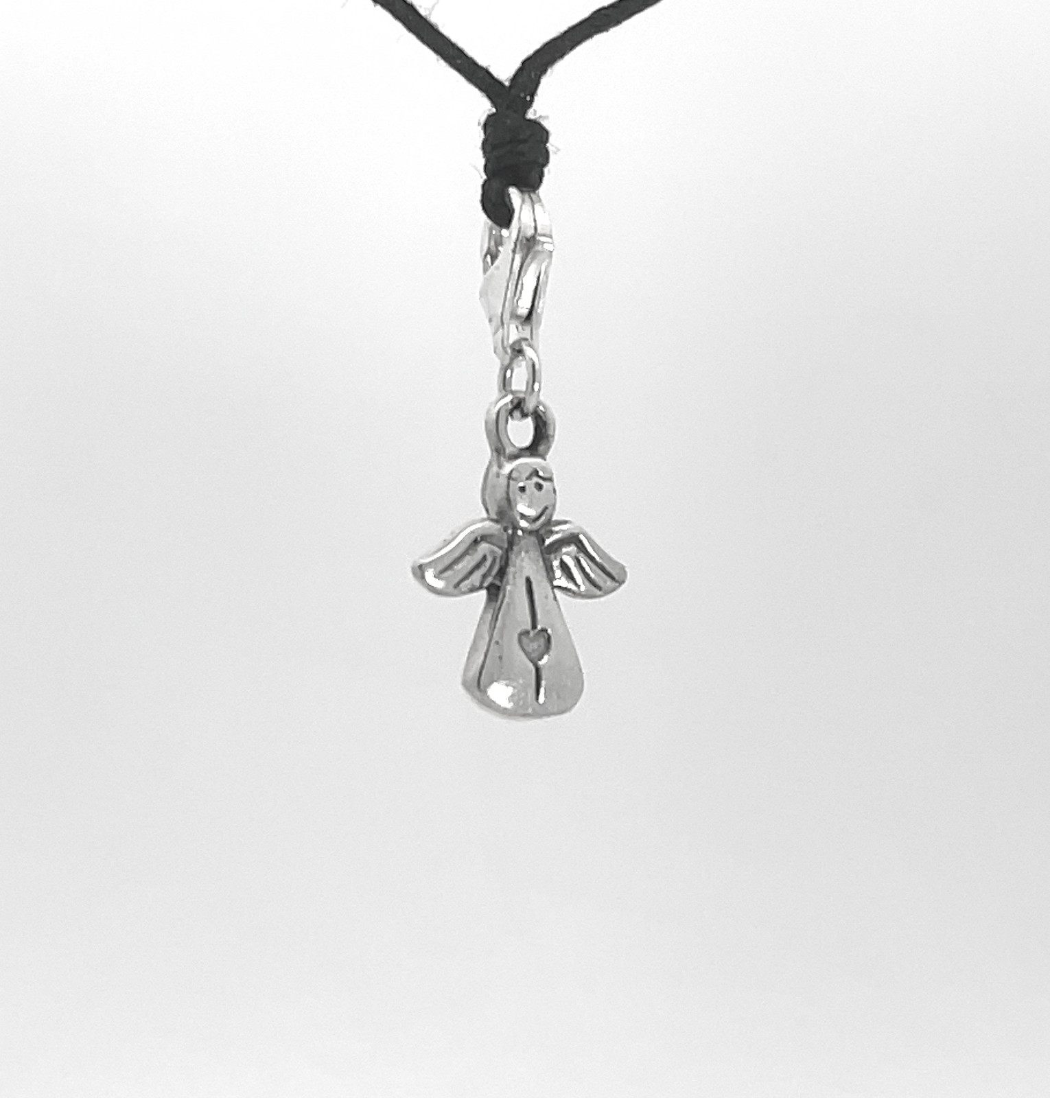 Angle 92.5 Sterling Silver Charm Necklace Pendant Jewelry