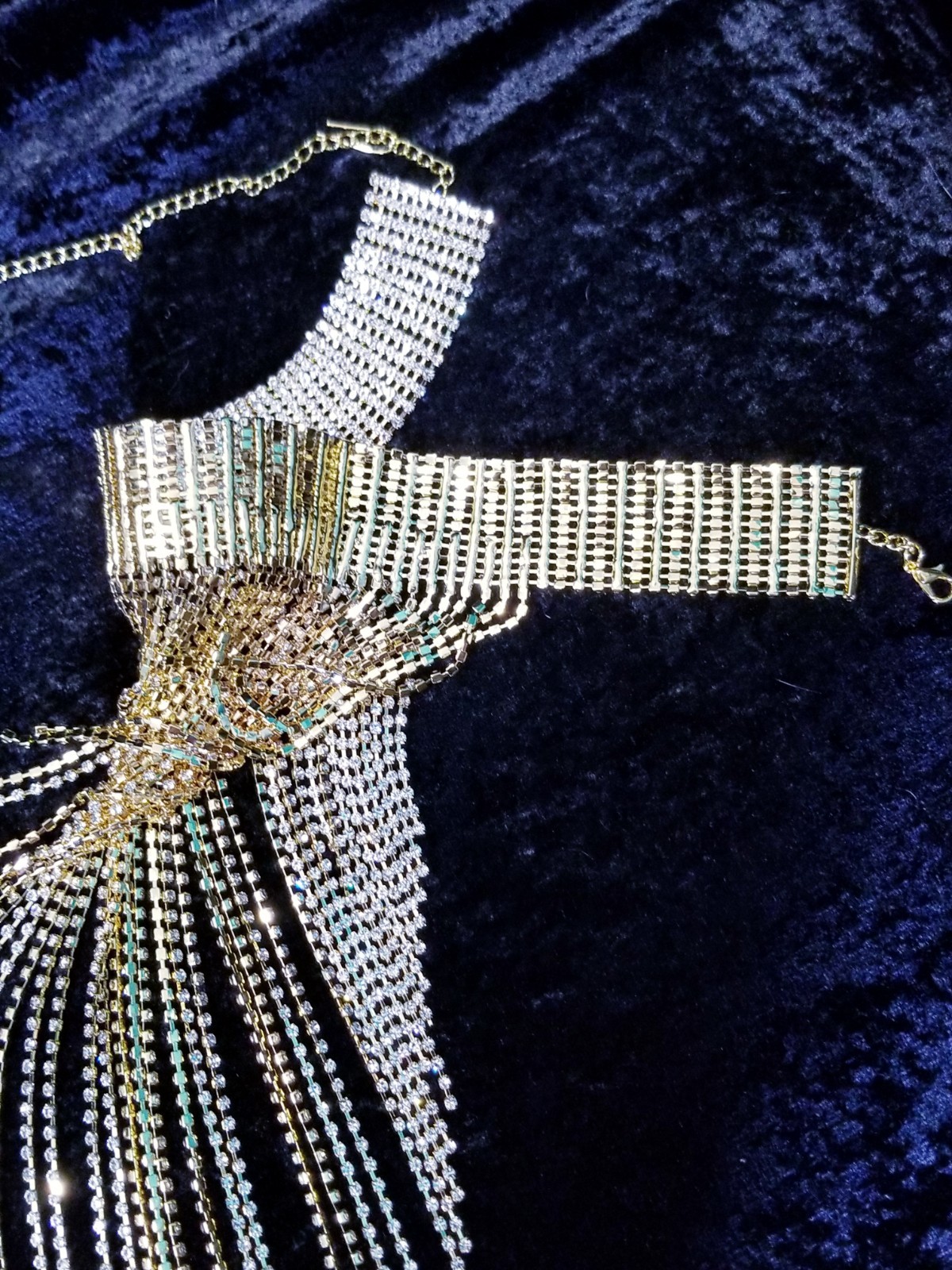 Clear Crystal Choker Rhinestone Crystal Necklace Bridal Prom Pageant Jewelry