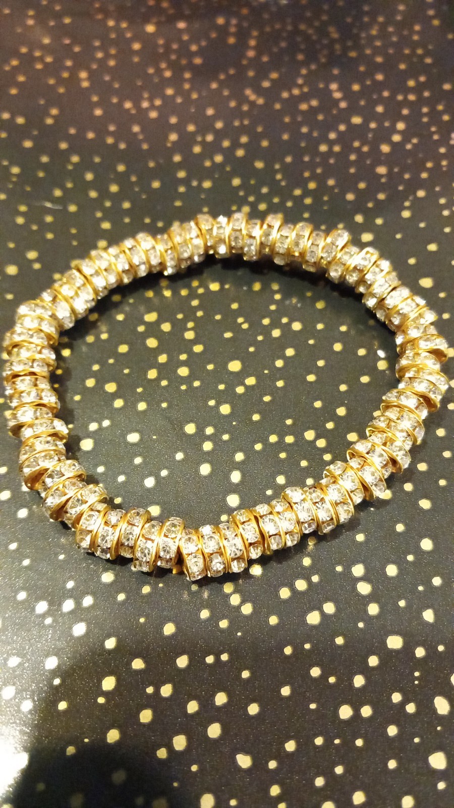 Gold coloured Sparkling Bracelet.