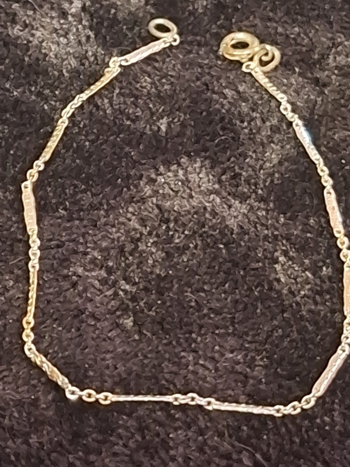 Gold Tone Chain Bracelet, Spring Ring Clasp, No Stone, Metal