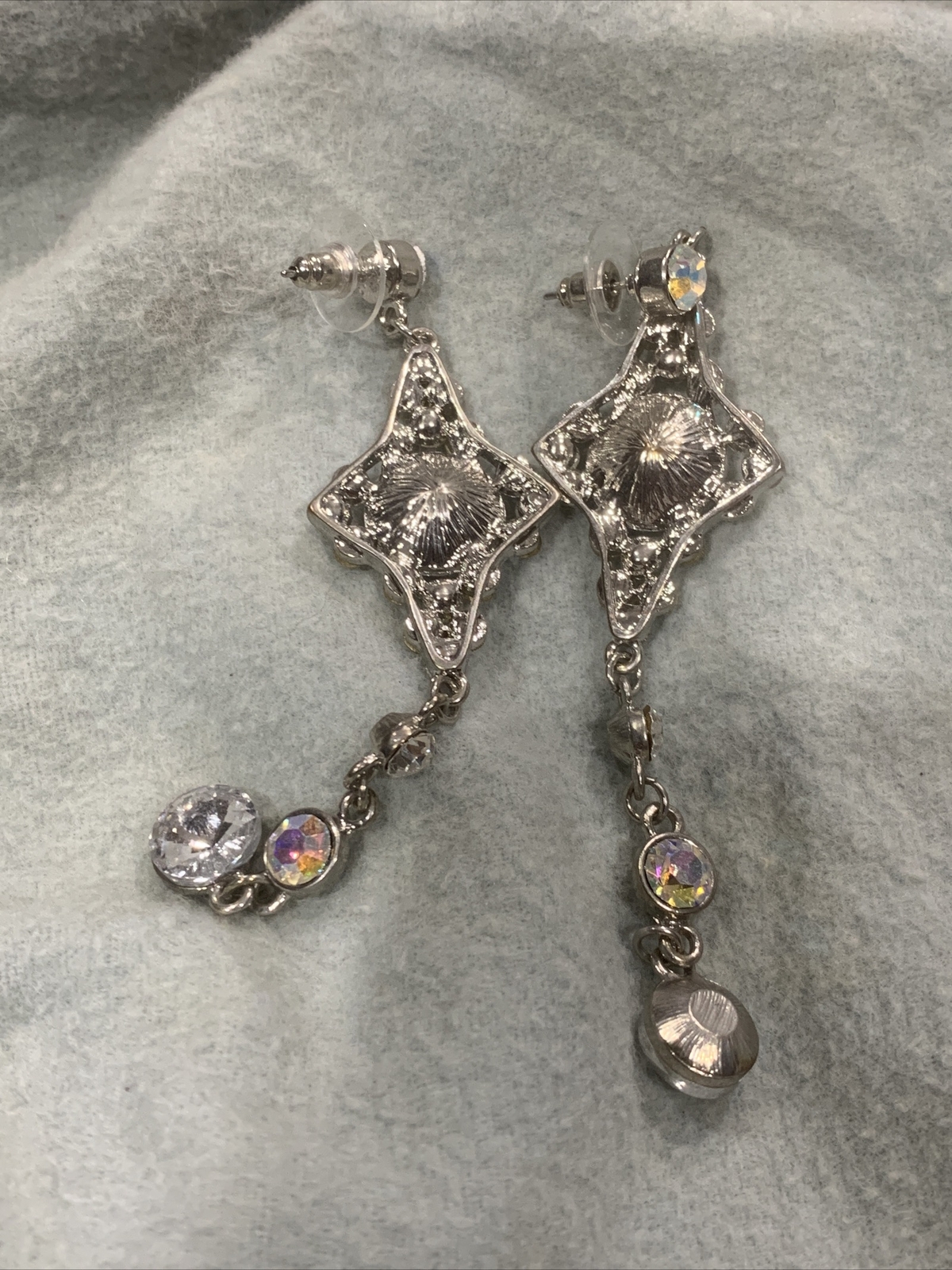 long dangle earrings blingy