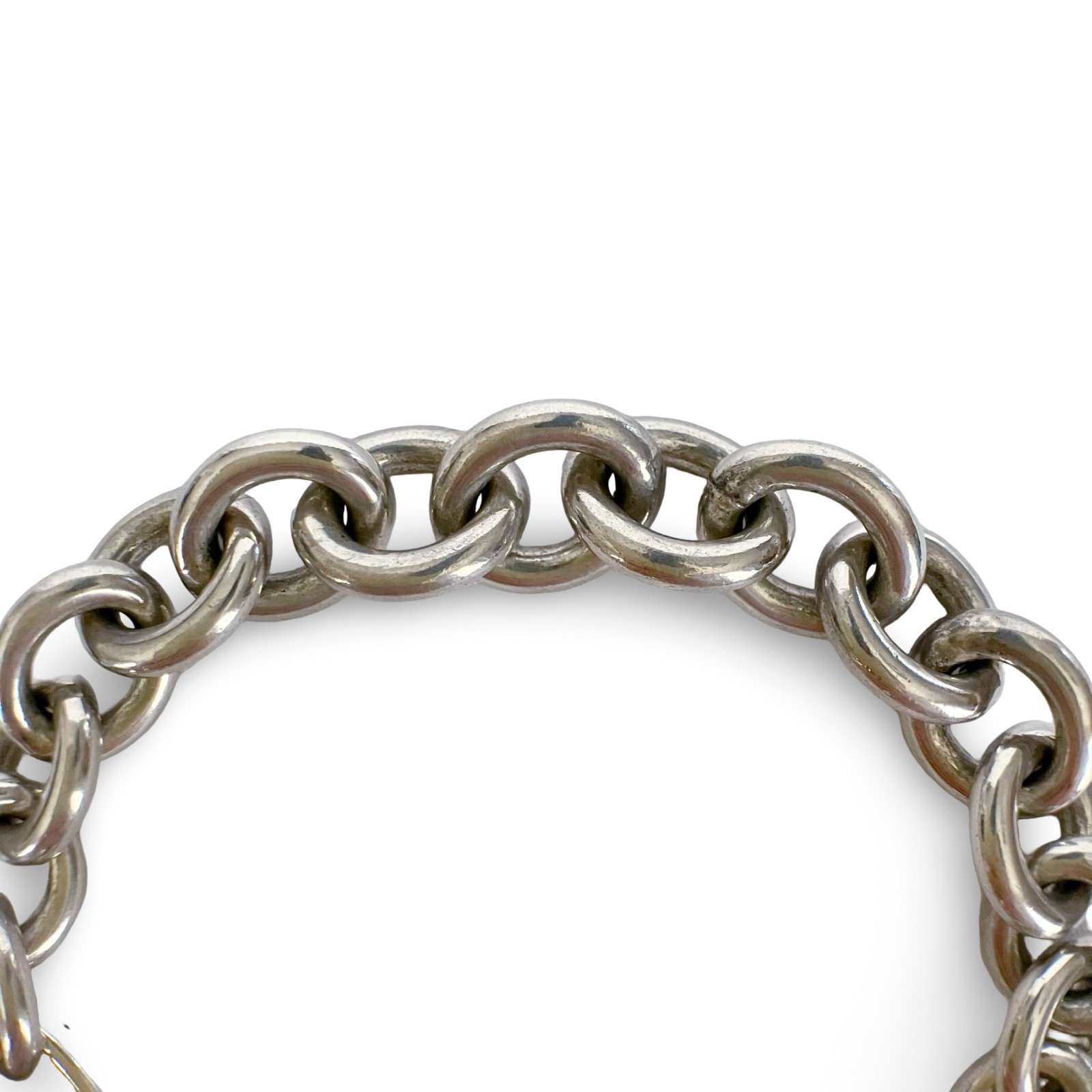 GUCCI Bracelet Double Dog Tag Donut Chain 925 Sterling Silver Comes with Box