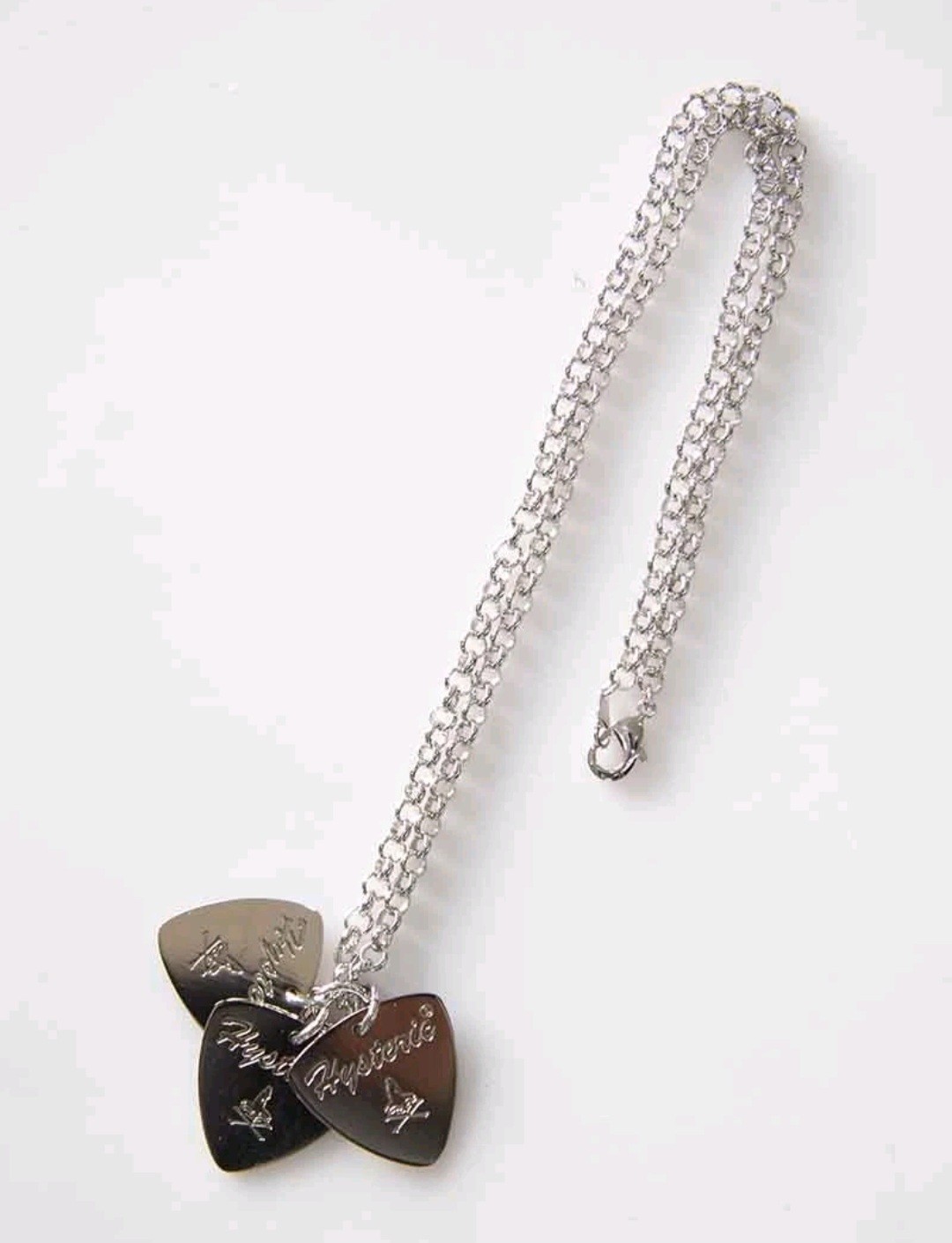 NEW Hysteric Glamour Guitar Pick Charm Necklace – Japan USA Seller