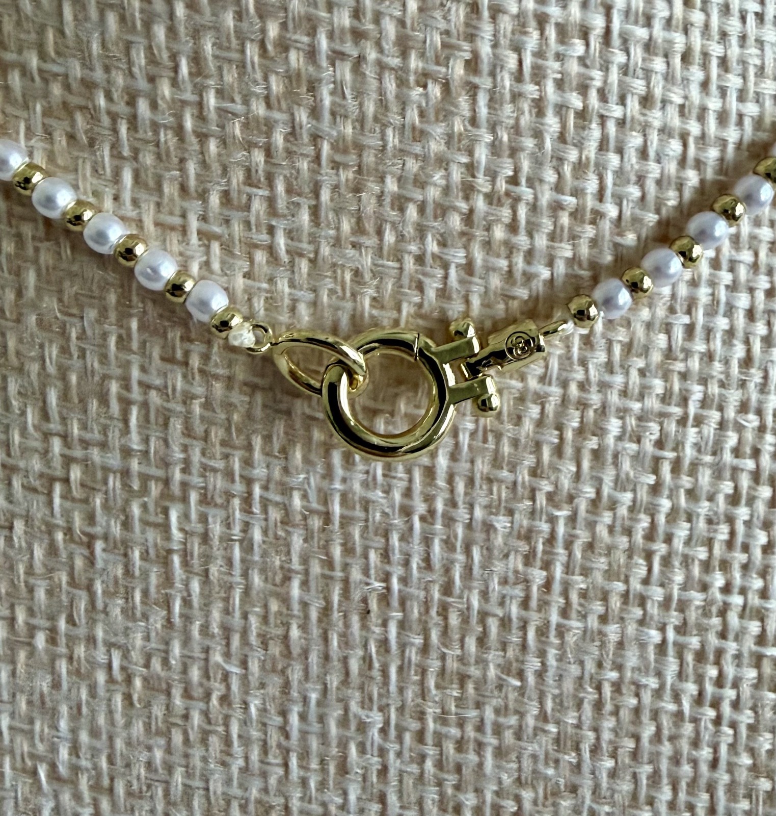 GORJANA 18K Gold Plated Poppy Pearl Necklace, 16″ Inch