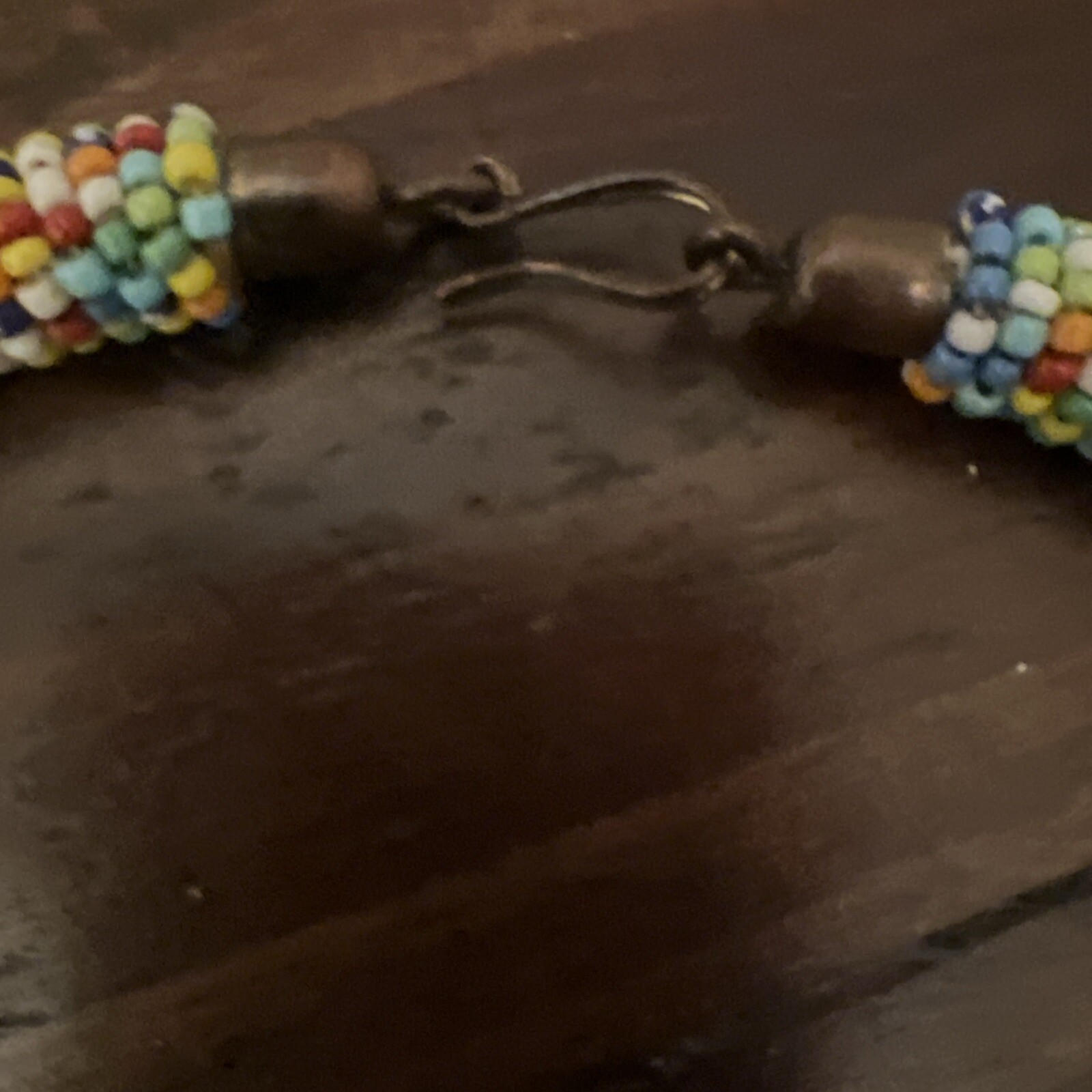 Multicolor Beaded Choker With Large Pendant