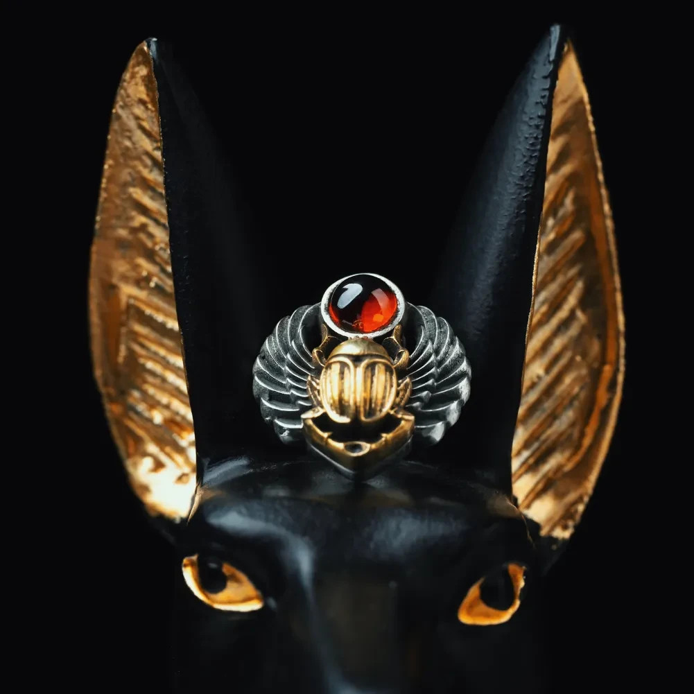 Scarab Stud Earrings. Egyptian Jewelry. Gifts for Men Women