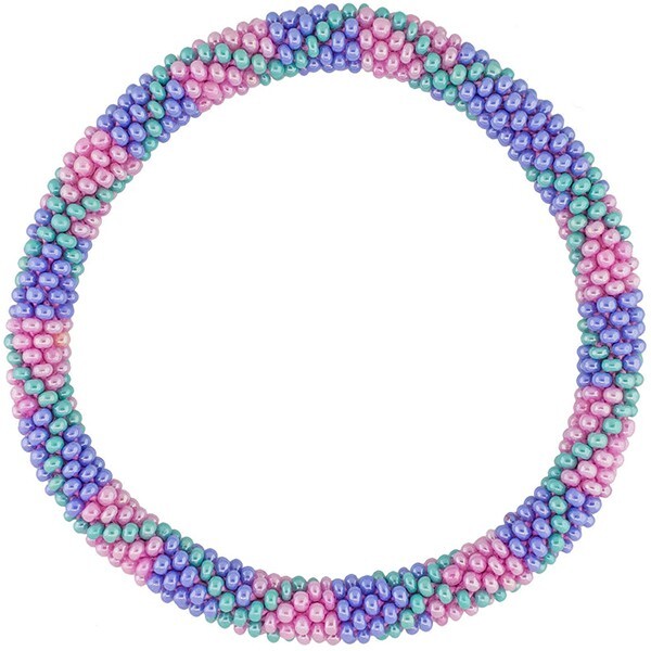 Aid Through Trade Roll-On® Bracelet “Carnival” Glass Beads Made in Nepal