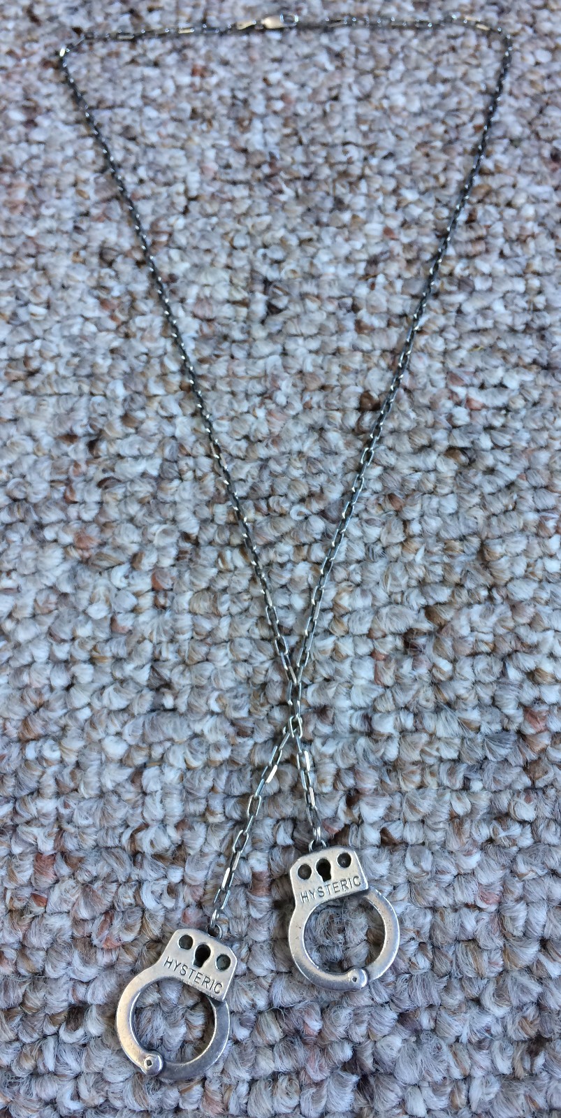 Hysteric Glamour Sterling Silver Handcuffs Necklace