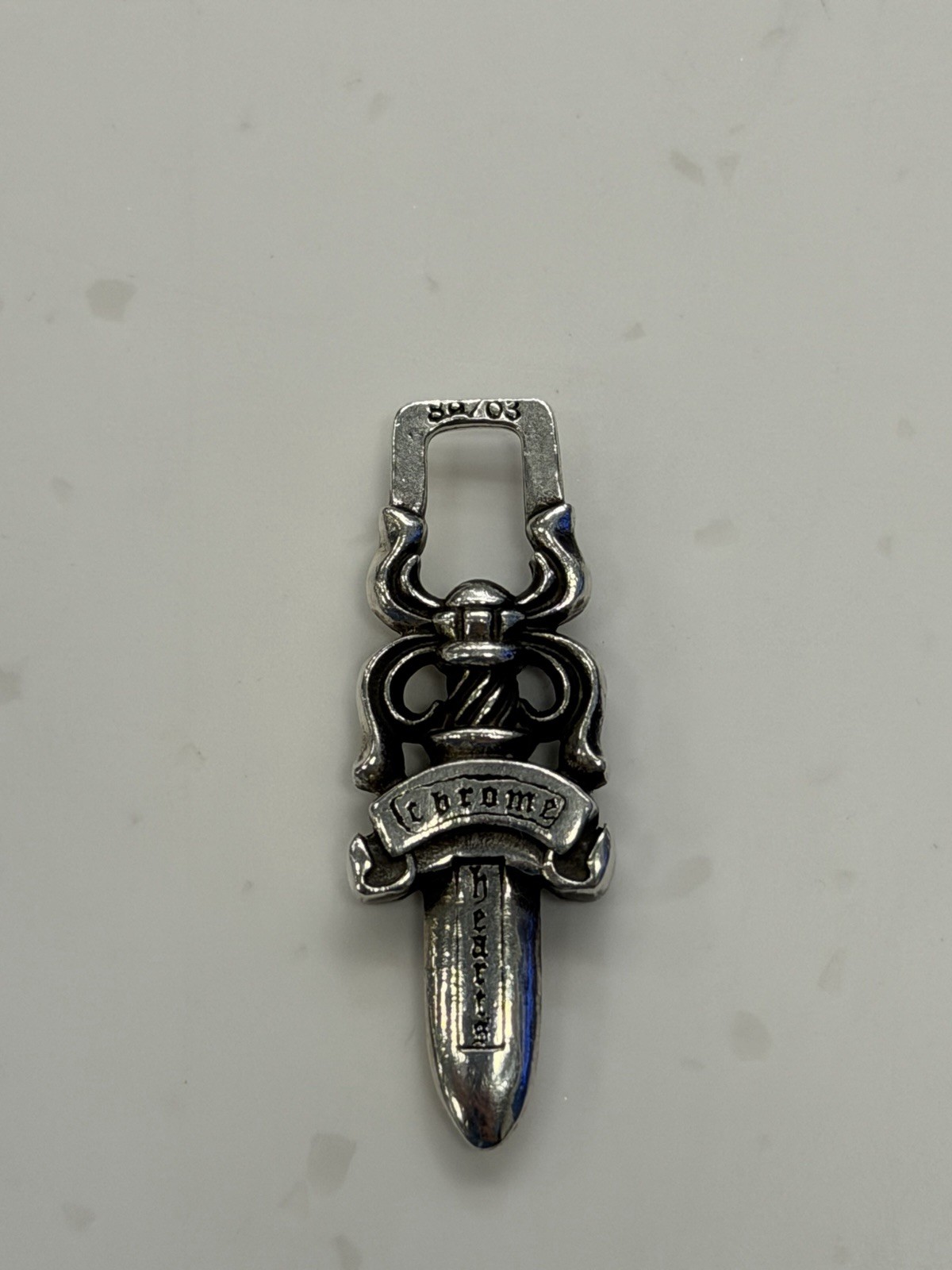 Chrome Hearts Zipper Dagger Charm Pendant