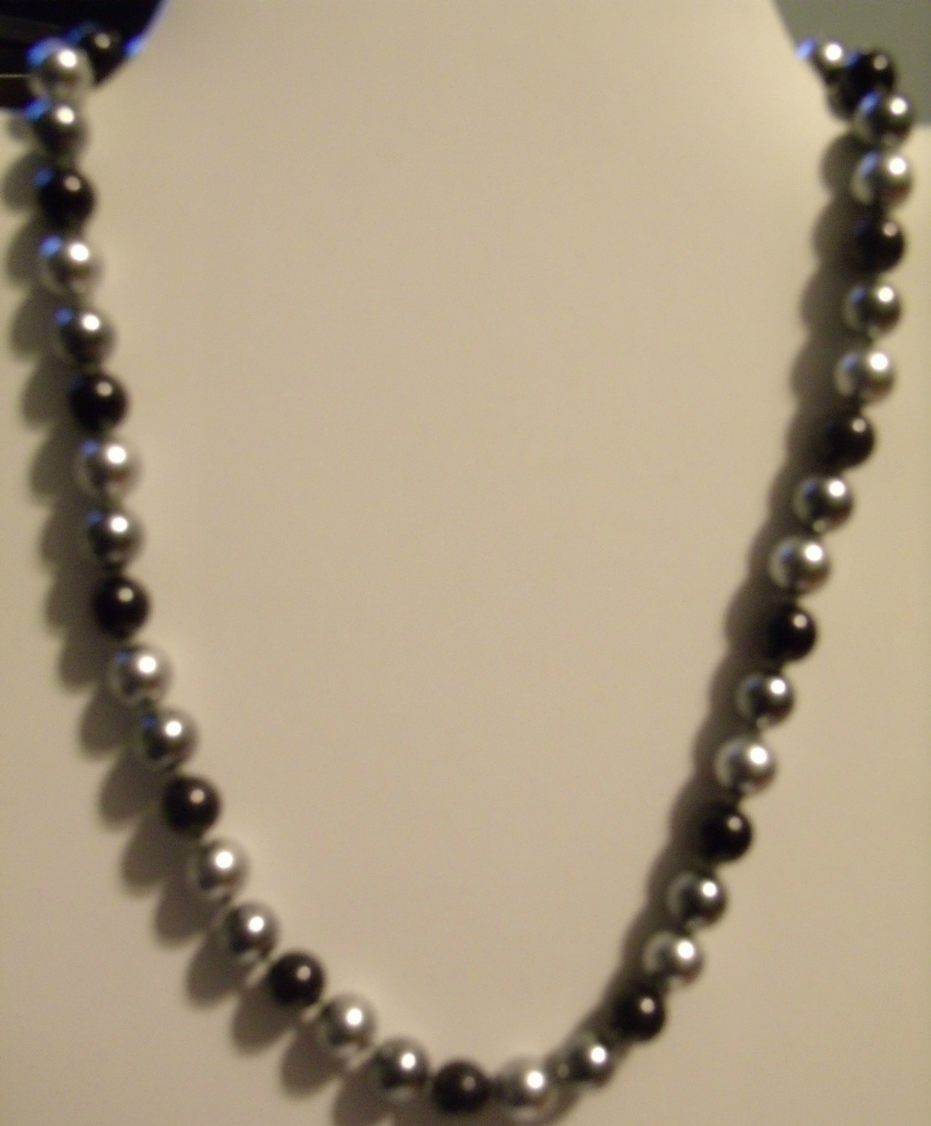 NEW CLAIRE’S FAUX PEARL STRAND GRAY , BROWN or WHITE 16″ *P4*