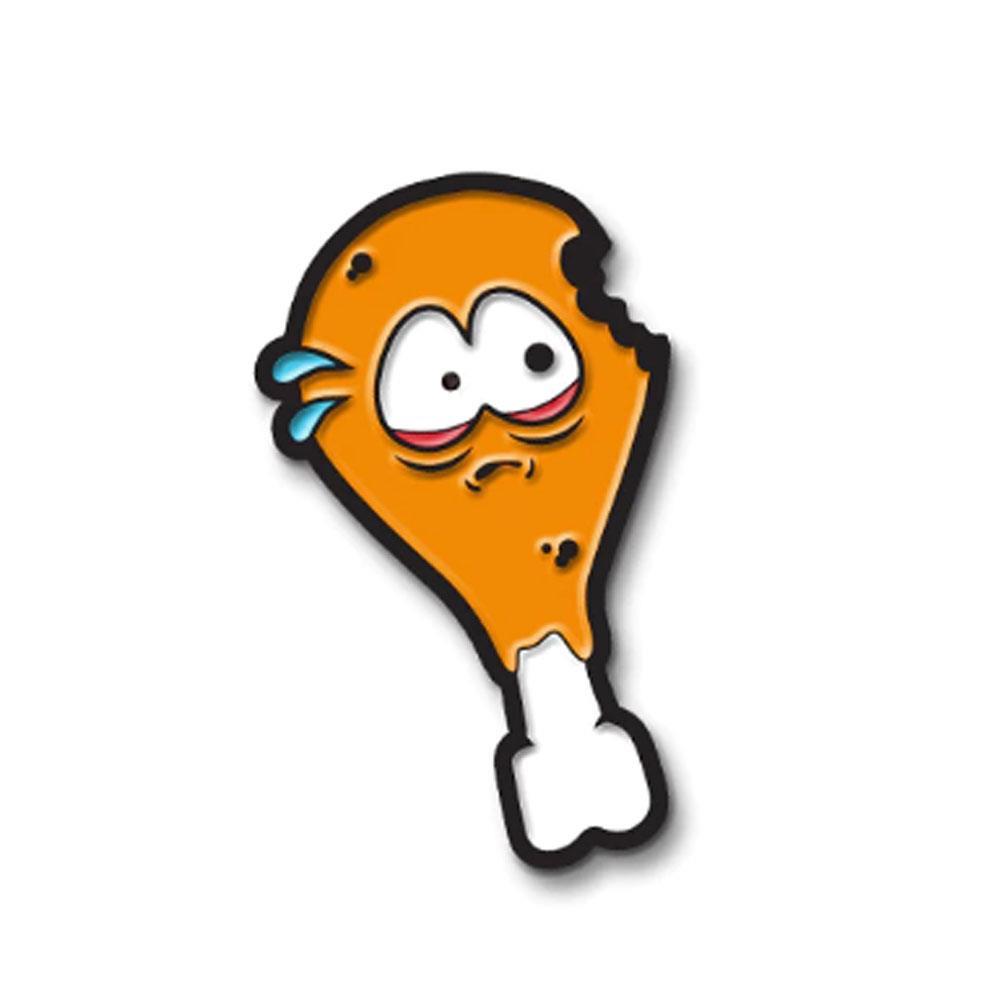 O-NO HEATED HARRY ENAMEL PIN BY ANDREW BELL X DEAD ZEBRA