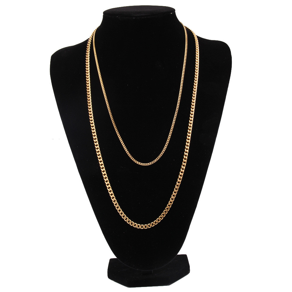 Women Men Stainless Steel Cuban Curb Link Hiphop Chain Choker Necklace Xmas Gift