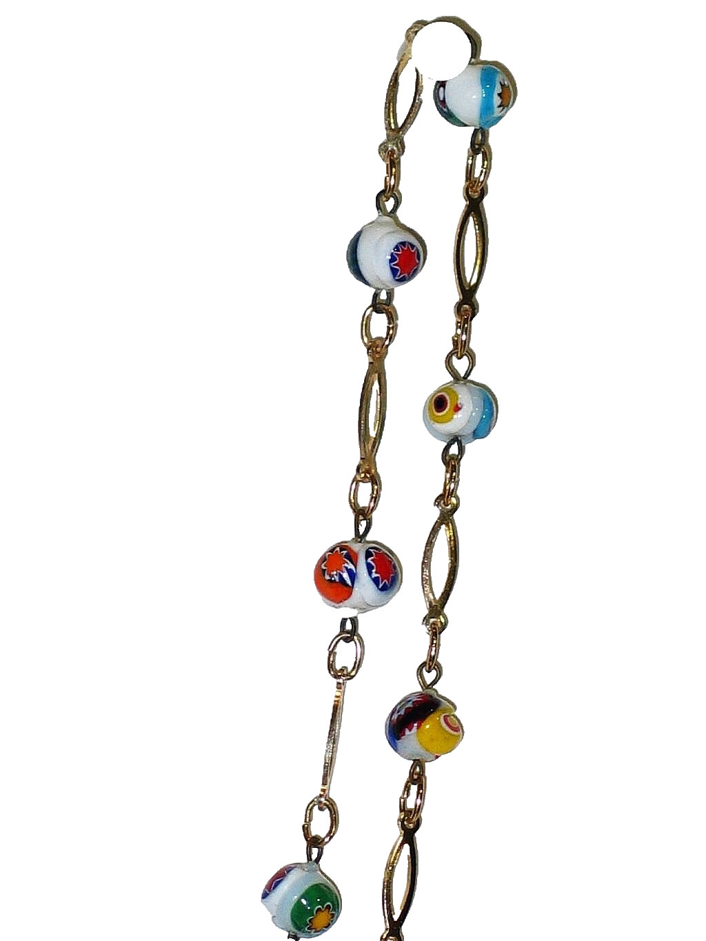 Murano Glass Necklace, Matinee Length, 24 Inches, 61 cm