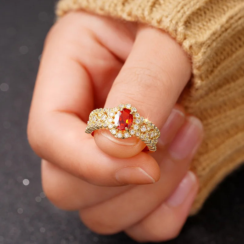 Heart Cut Crystal Cocktail Ring 925 Silver Pave Setting Engagement Fine Jewelry