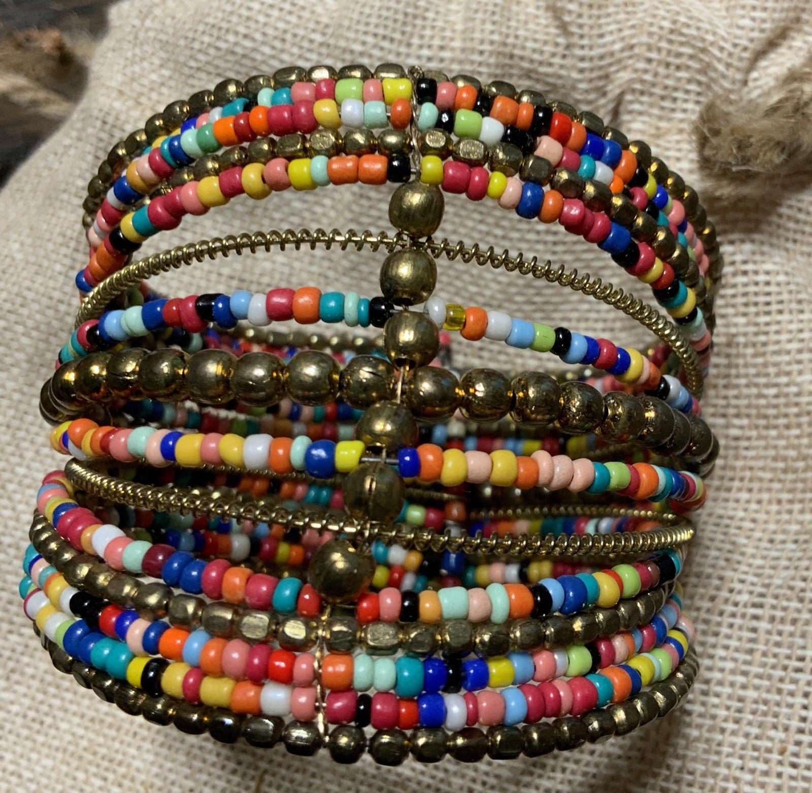 Sunsoul Bohemian Colored Turquoise Silver Wrist Bracelet Women Fits All Sizes