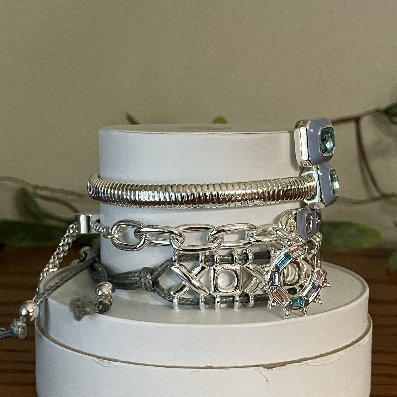 Bomb Party Spring Stacks 2026 Blessed And Protected Horseshoe Bracelet Silver
