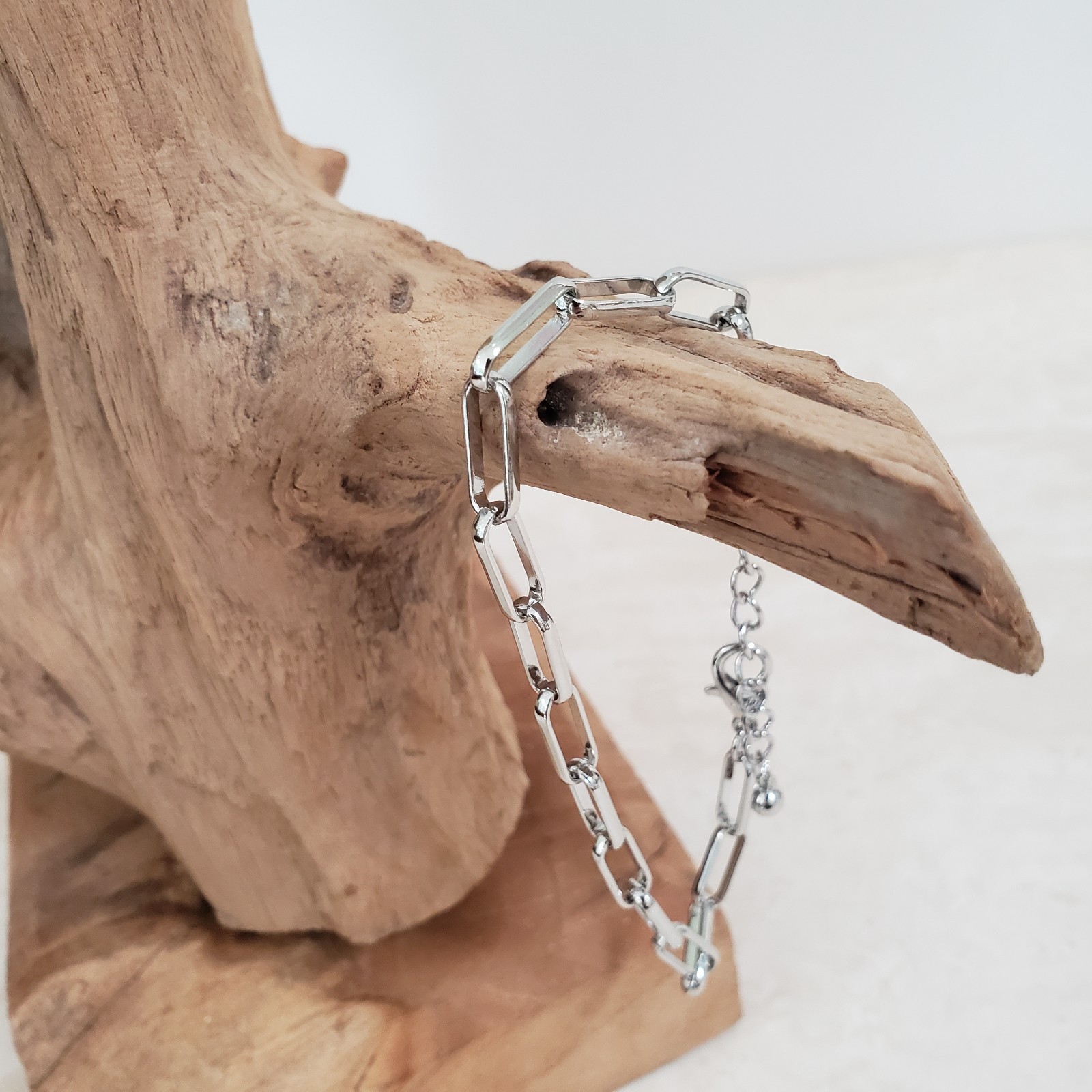 Paperclip Anklet/Bracelet 20cm/8″ plus 5cm/2″ extender – new and tagged.