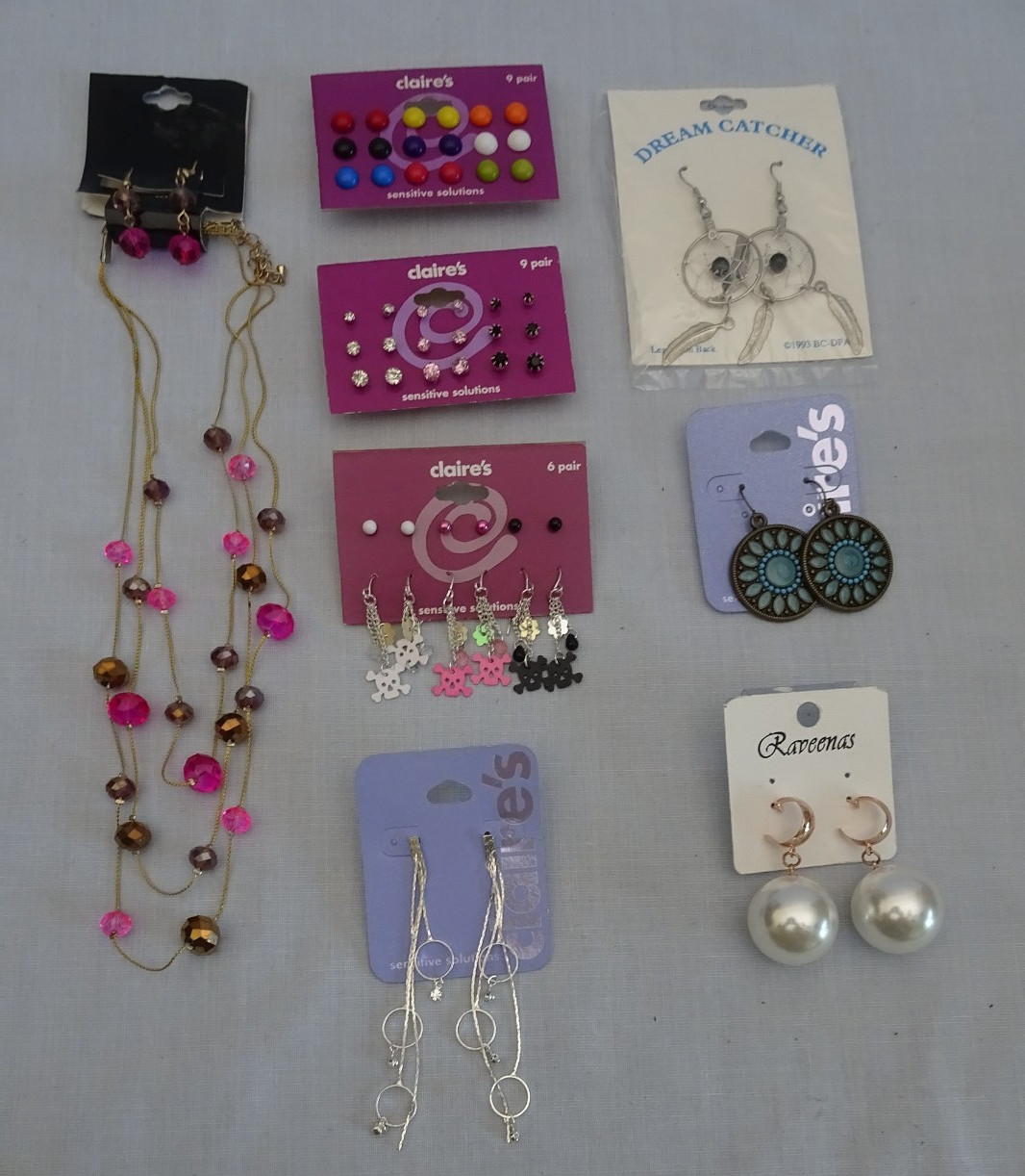 Large Lot Of NOS Earrings Claire’s Sensitive Solutions JCPenny & Other