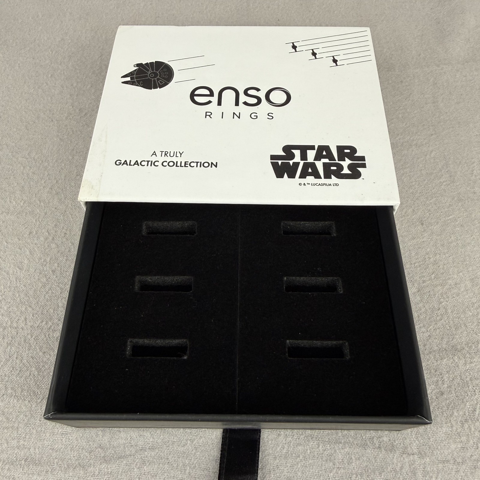 Enso Rings Star Wars Galactic Collection Ring Box Display Only Open