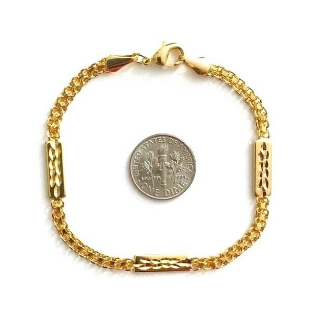 18K GOLD FILLED PLAIN BRACELET 7.5″ / PULSERA DE GOLD FILLED 7.5″ – BR113