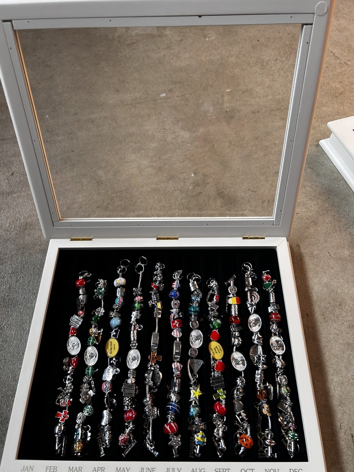Bracelets Charm Holidays 12 Month Willabee and Ward Complete Set With Case Rare