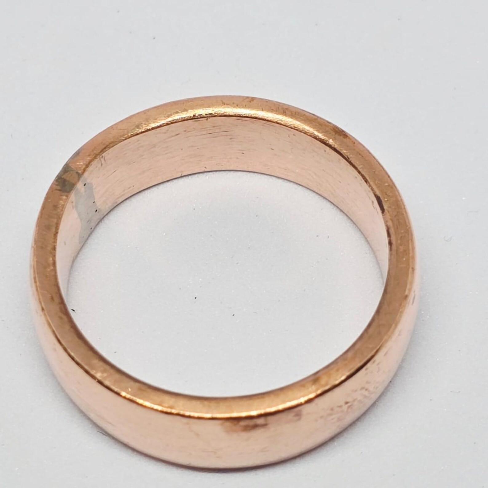 Solid Pure Copper Minimalist Healing Ring, Handmade, Unisex, Plain Band