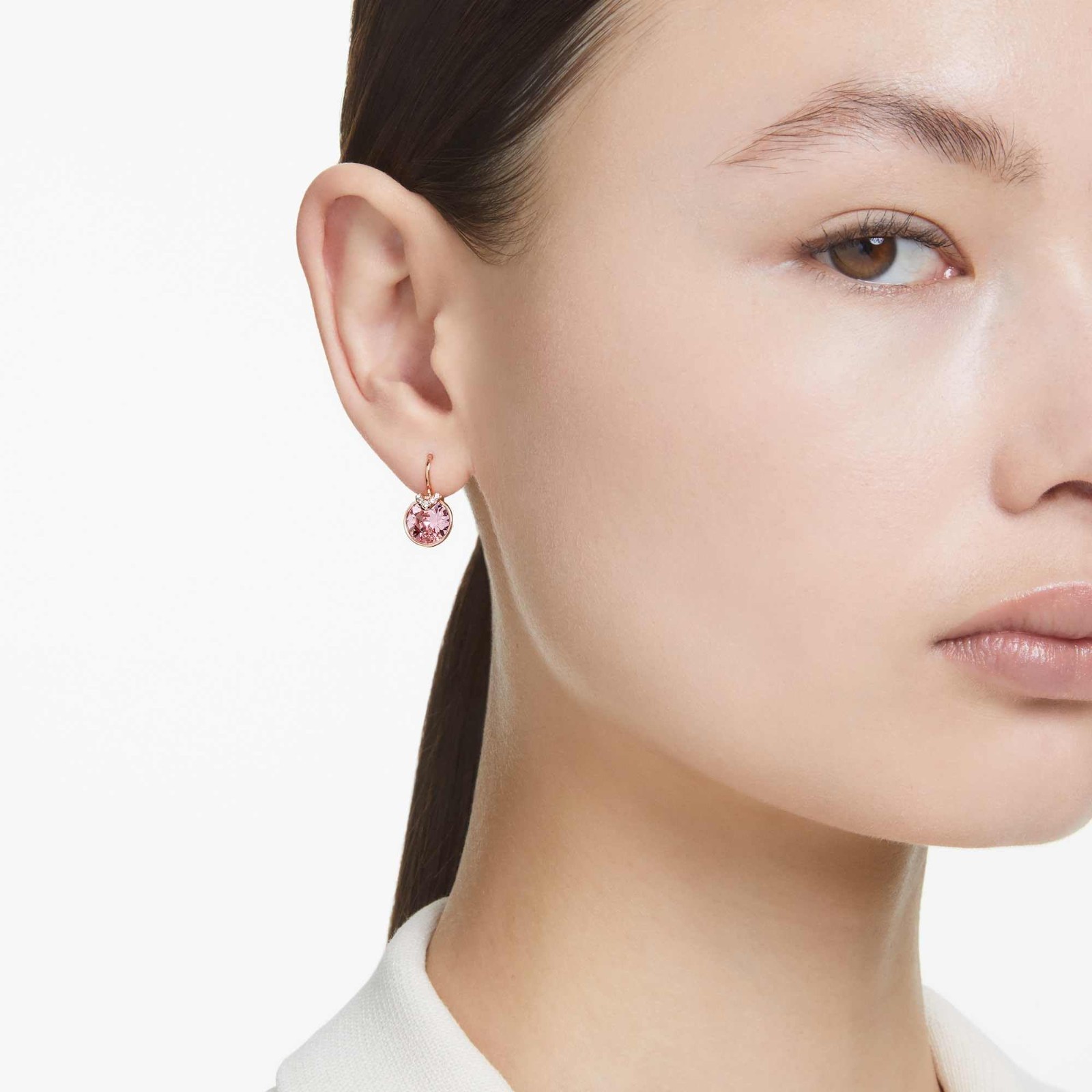 Elegant Crystal Earrings – Grey, Yellow, Clear & Rose Color Gems – Bella V Colle