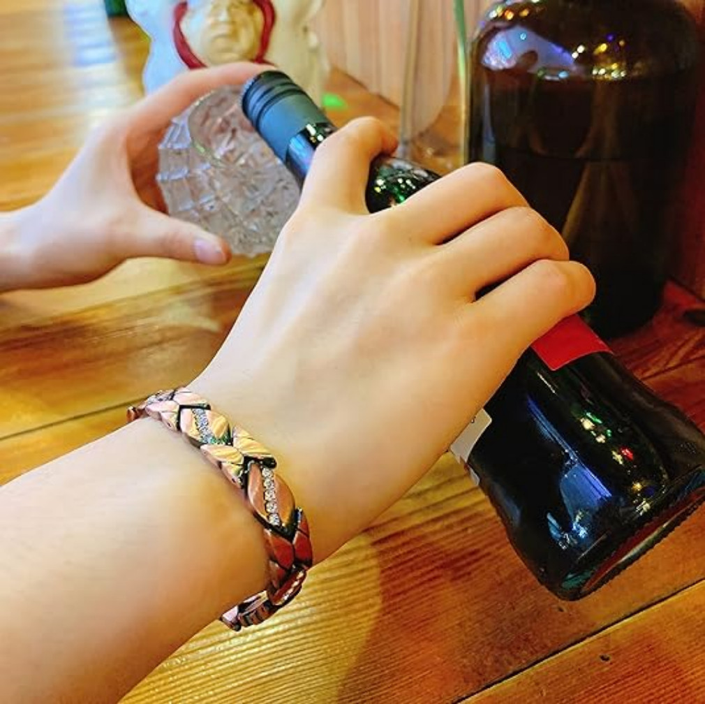 Pure Copper Bracelet 3000 Gauss Magnetic Therapy Strong Healing 8.5In US