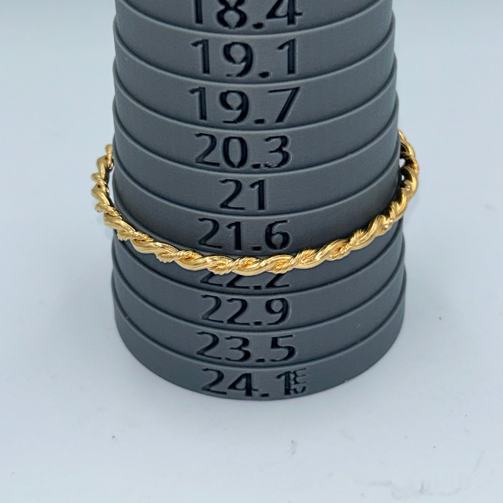 Twisted Rope Design Goldtone Bangle