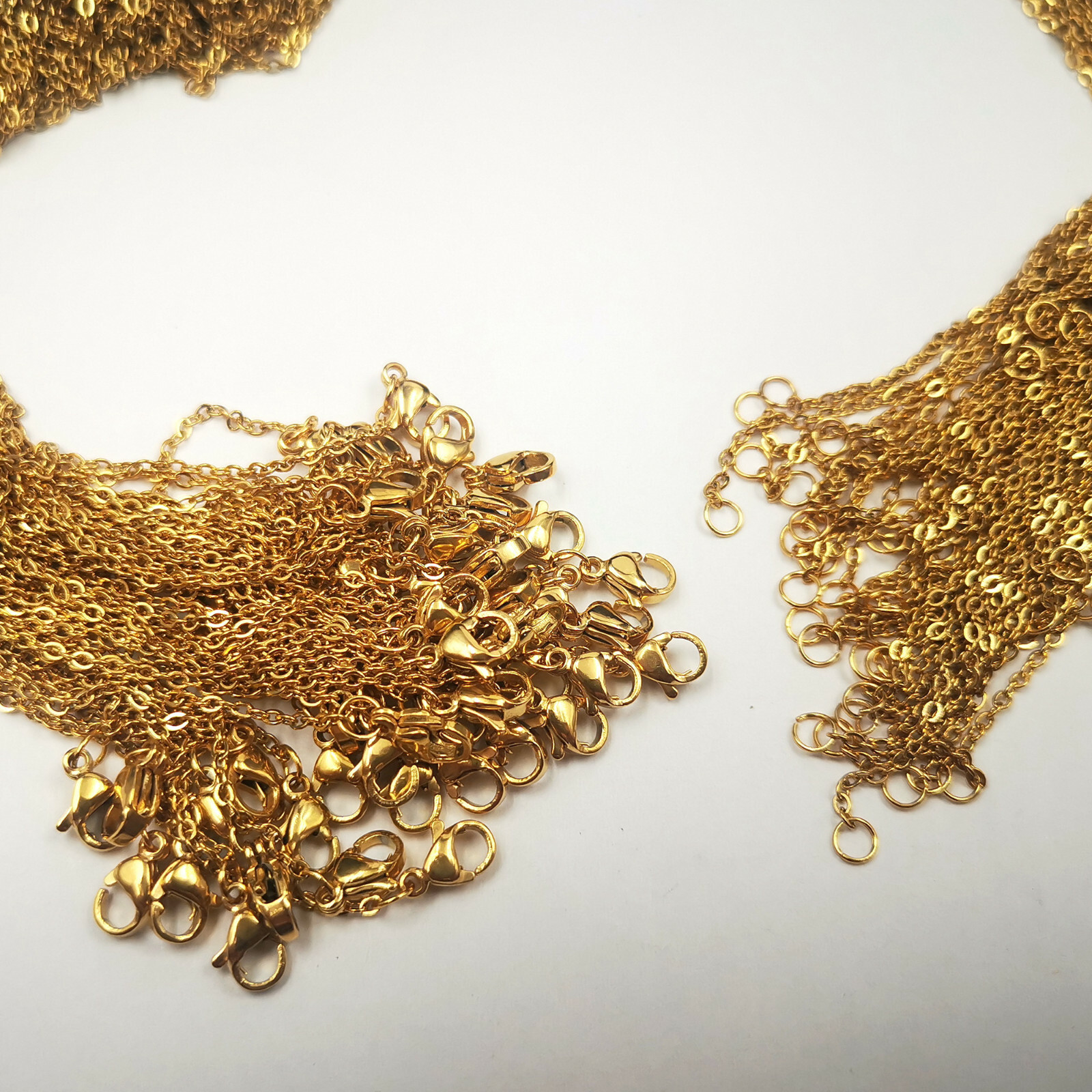 12pcs/lot Stainless Steel Rolo Oval Chain Necklace 1.5mm 16-30in Optional color