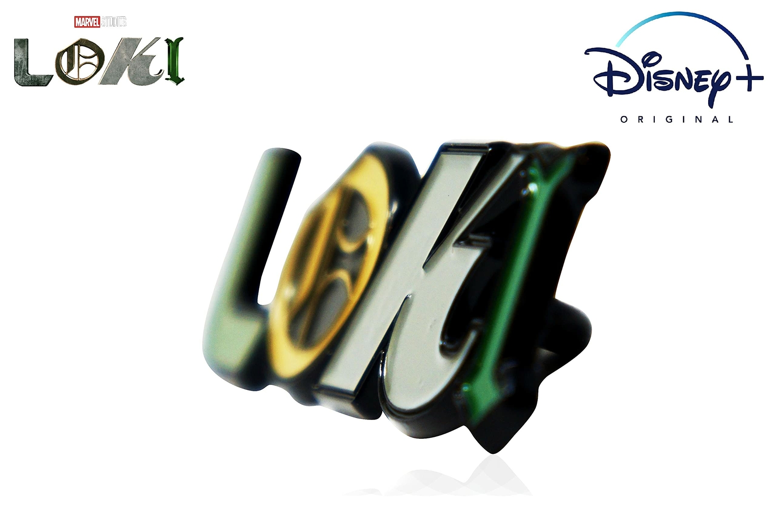 Official Marvel’s LOKI LOGO, Disney+ Exclusive LOKI LOGO – 2 cm x 5.75 cm