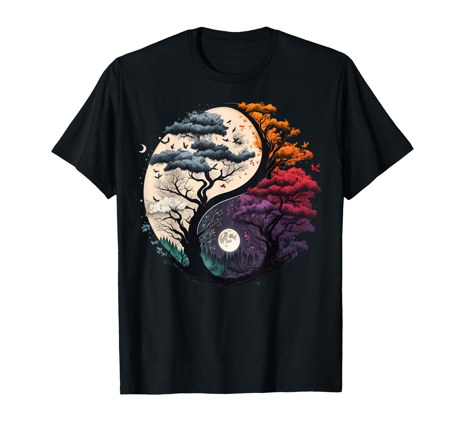 Harmony Feng Shui Taoist Yin Yang Balance symbol Unisex Adults Small, Black