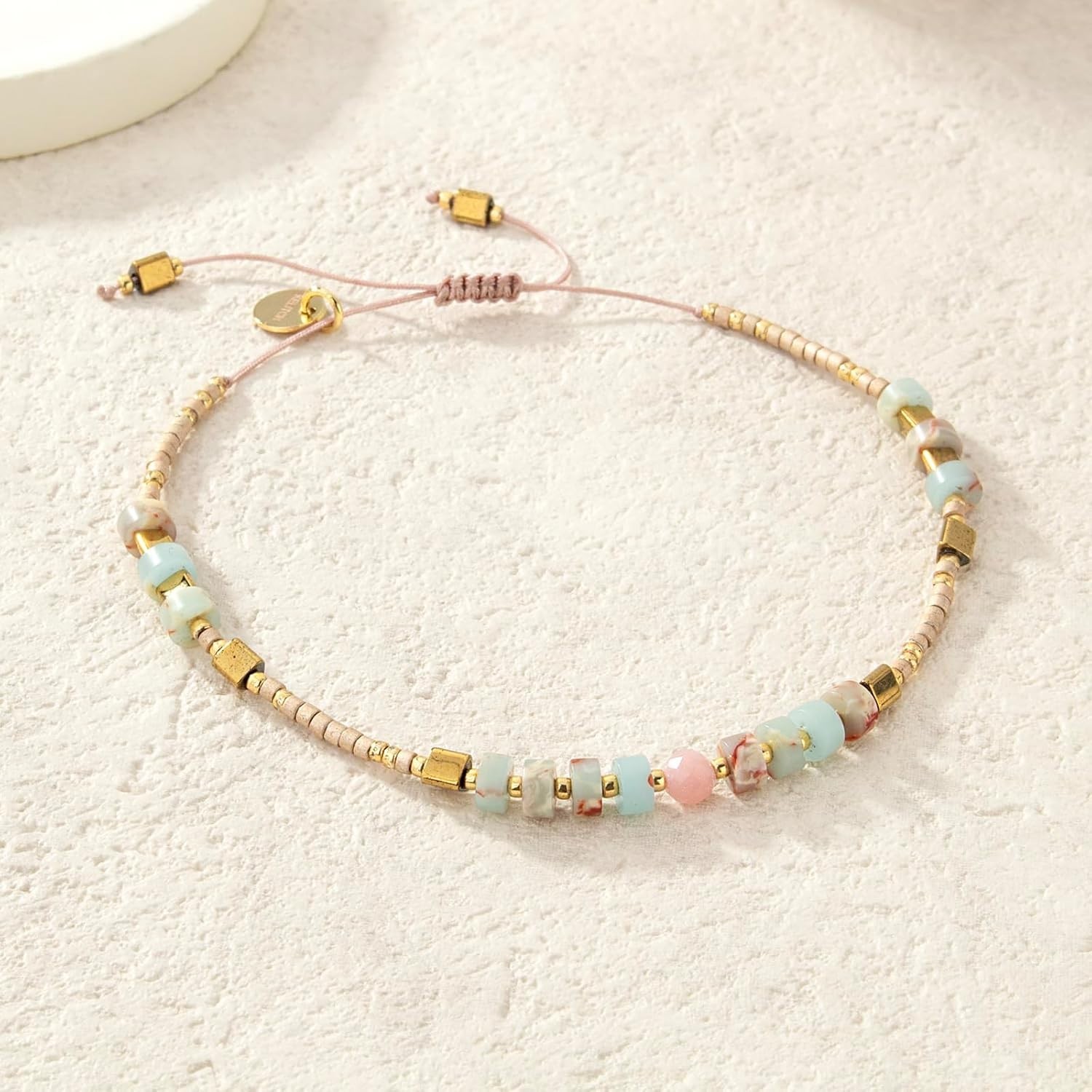 Handmade Boho-Chic Crystal Shell Beaded Friendship Bracelets – Adjustable Size