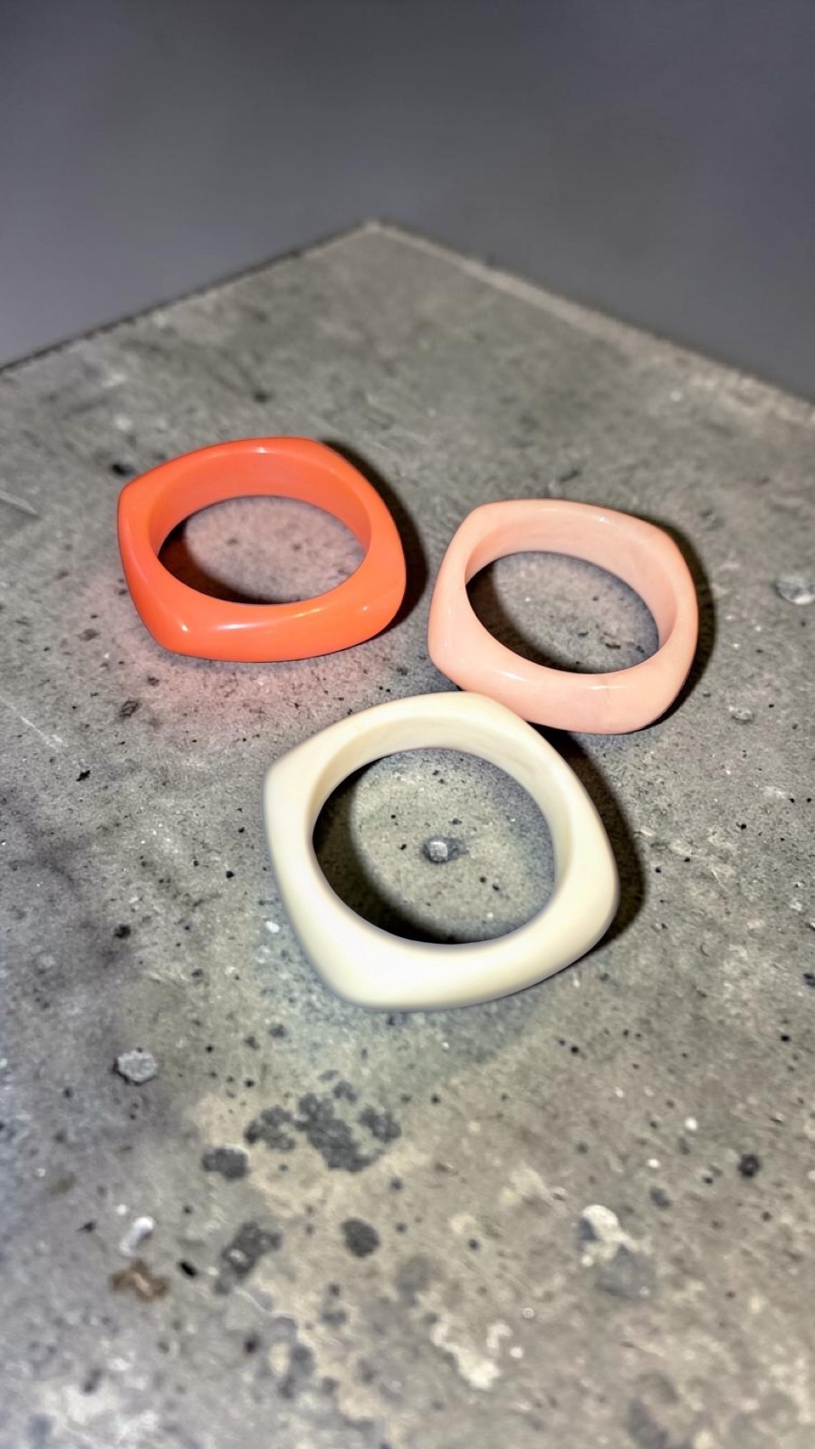 Piper K Bangle Set of 3 Resin Bracelets – 2.5” NWT Box