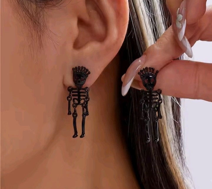 Halloween Earrings Collection Pumpkin Ghost Spider Skeleton Gothic Dangle Gift