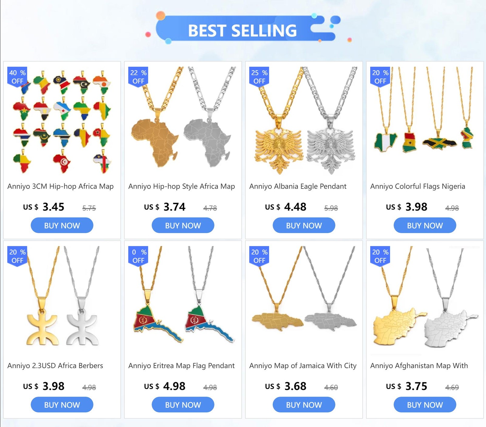 Albania Eagle Pendant Necklace Albanian Jewelry Ethnic Kosovo Silver/gold Color