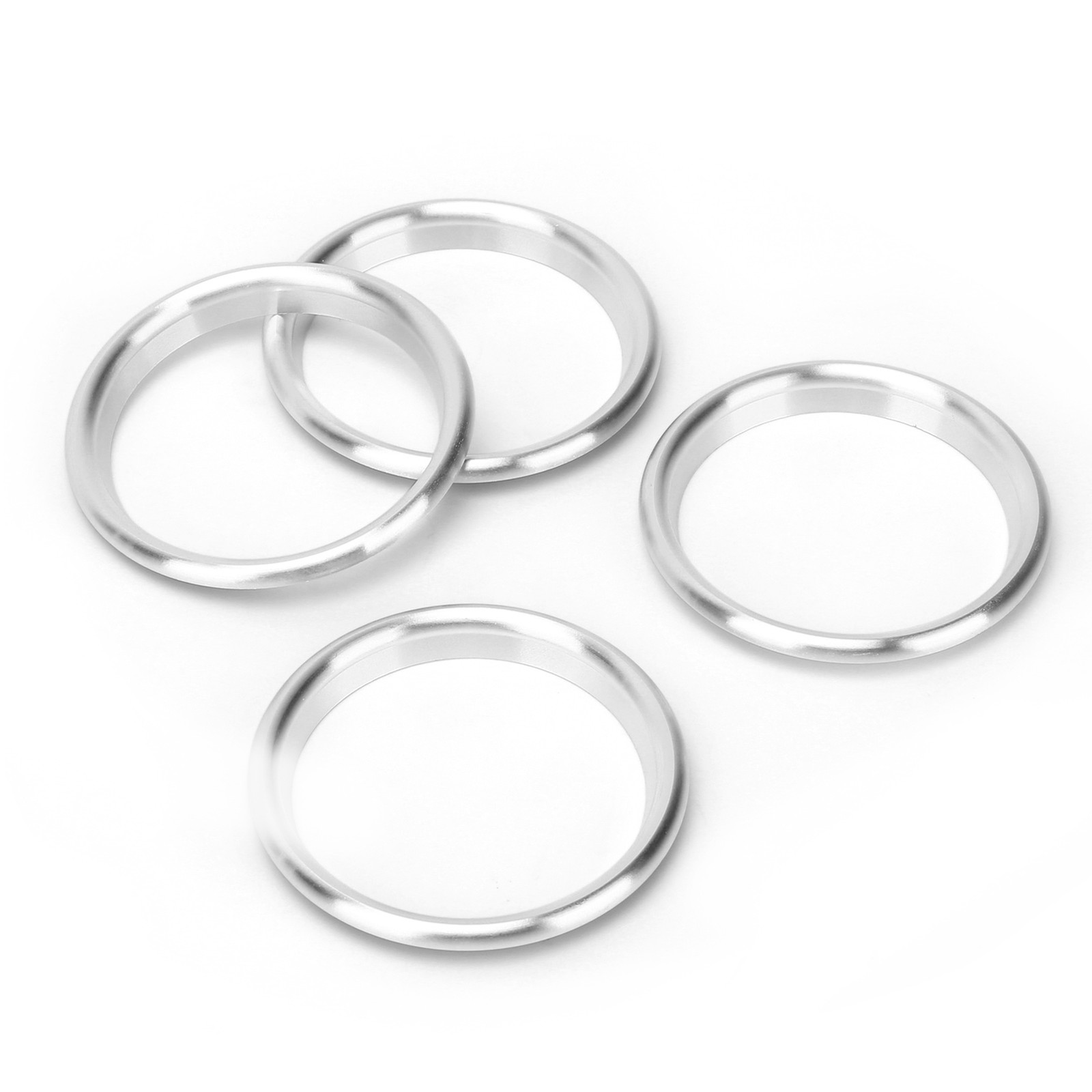 4pcs Silver Aluminum Alloy Air Outlet Ring For 2014-2019 TFTB