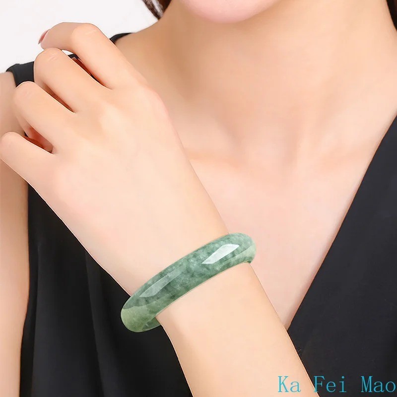 55mm Natural Jade Stone Bangle Bangles Bracelet For Women Gift Jewellery