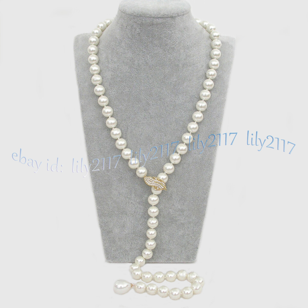 Elegant White South Sea Shell Pearl Round Beads Necklace 14-50” 8/10/12/14mm